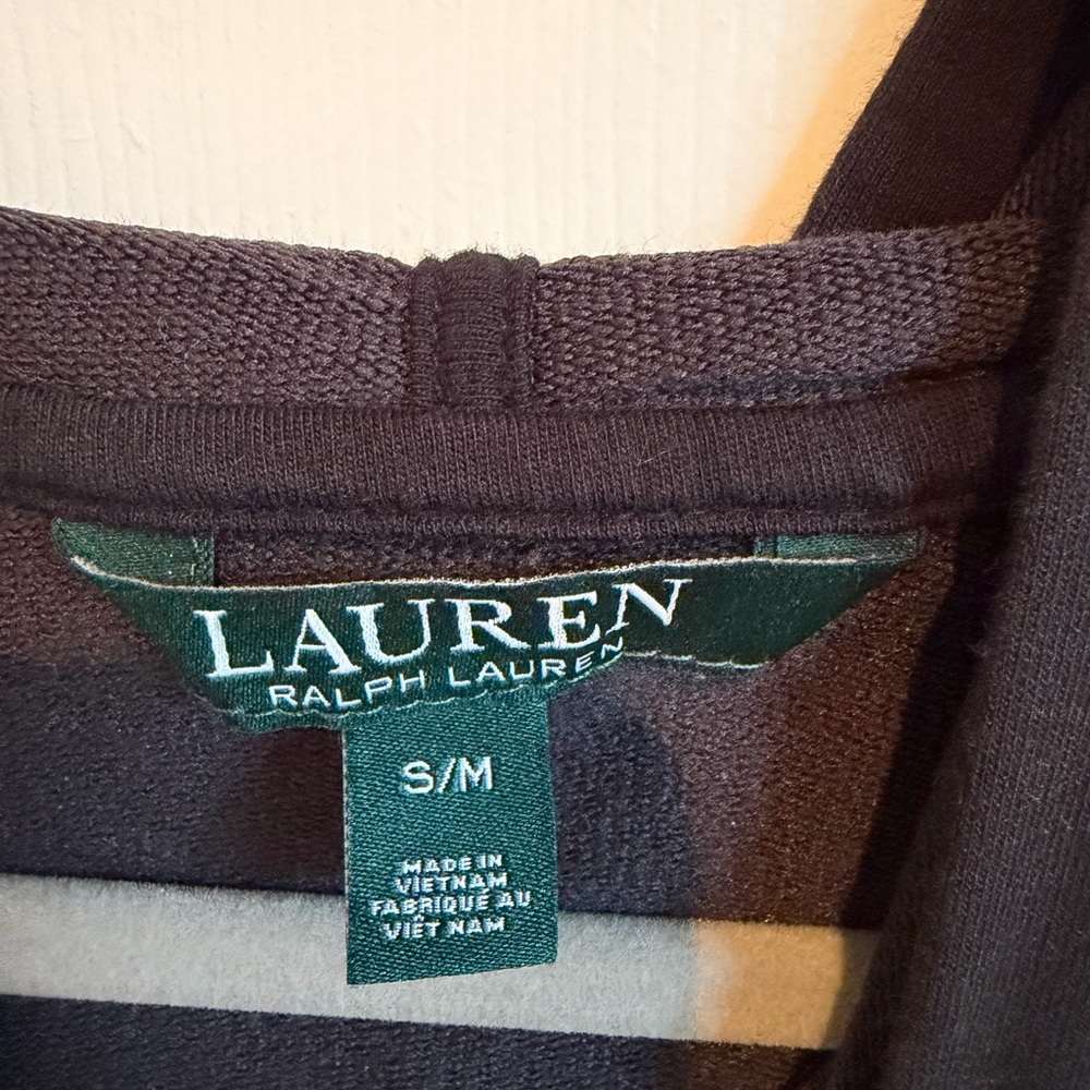 Lauren Ralph Lauren black poncho sweatshirt. Size S/M. EUC - Picture 4 of 5